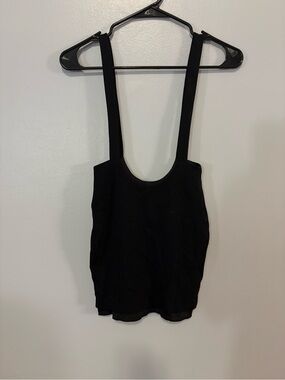 Fashion Nova Black Mini Skirt with Suspender Straps